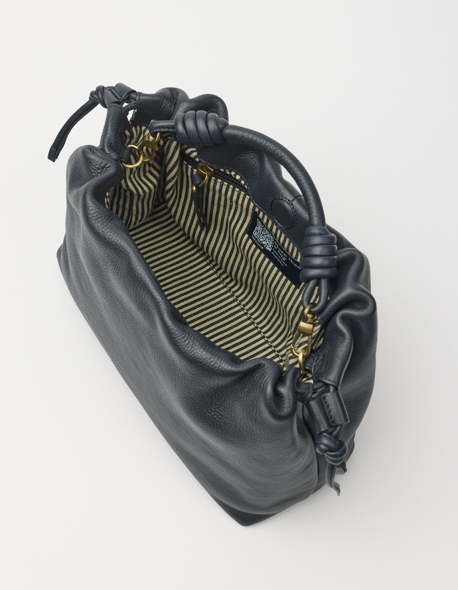 Kiki Midi Blue Soft Leather