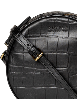 Luna Bag Black Croco Classic Leather