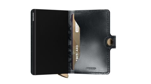 Premium Miniwallet Stitch Floral Black