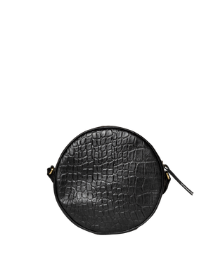 Luna Bag Black Croco Classic Leather