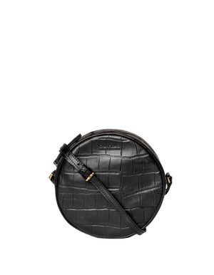 Luna Bag Black Croco Classic Leather