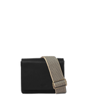 Audrey Mini Black Classic Leather - Checkered Strap
