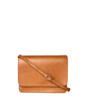 Audrey Cognac Apple Leather - Checkered Strap