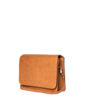 Audrey Cognac Apple Leather - Checkered Strap