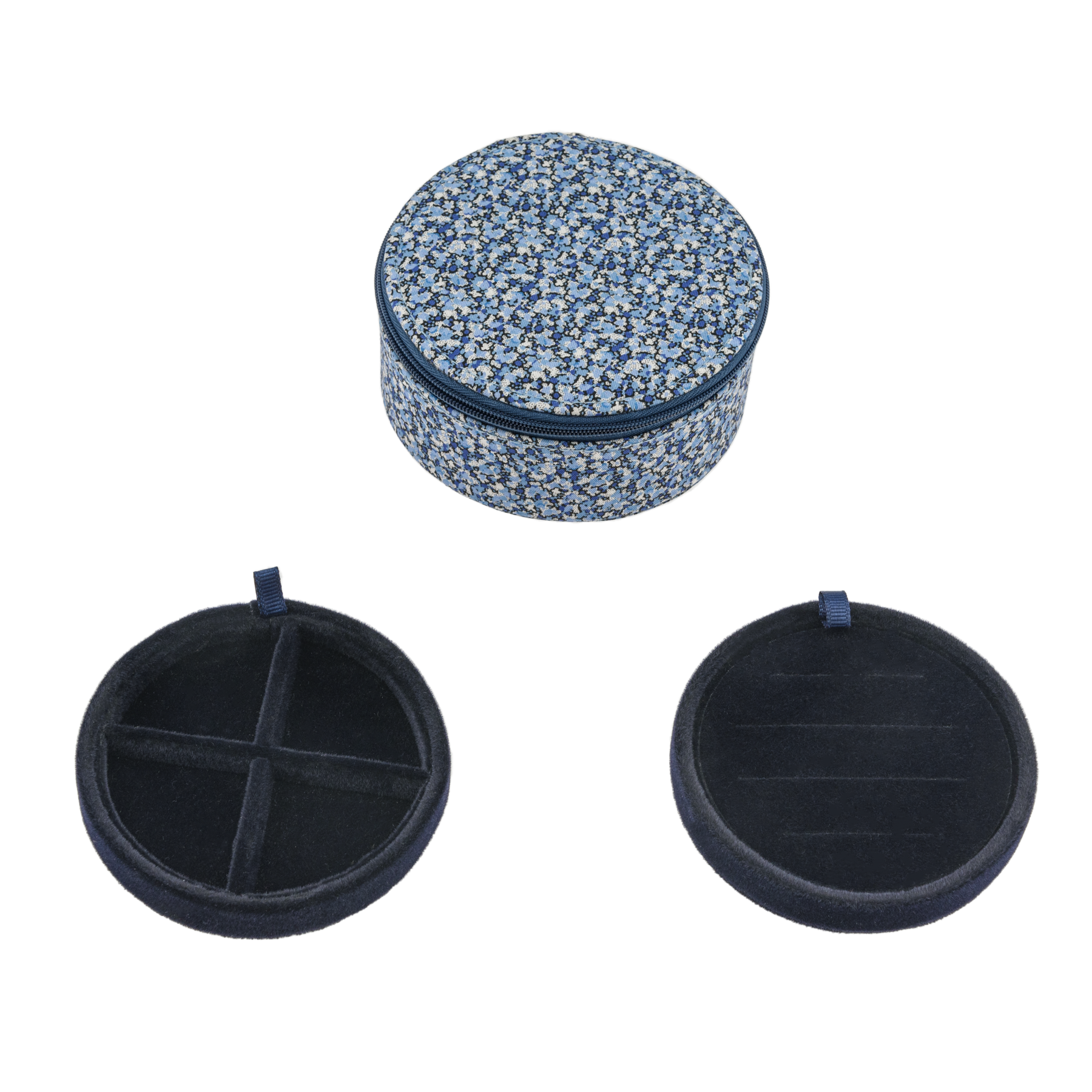 Jewelry box round mw Liberty Pepper Blue
