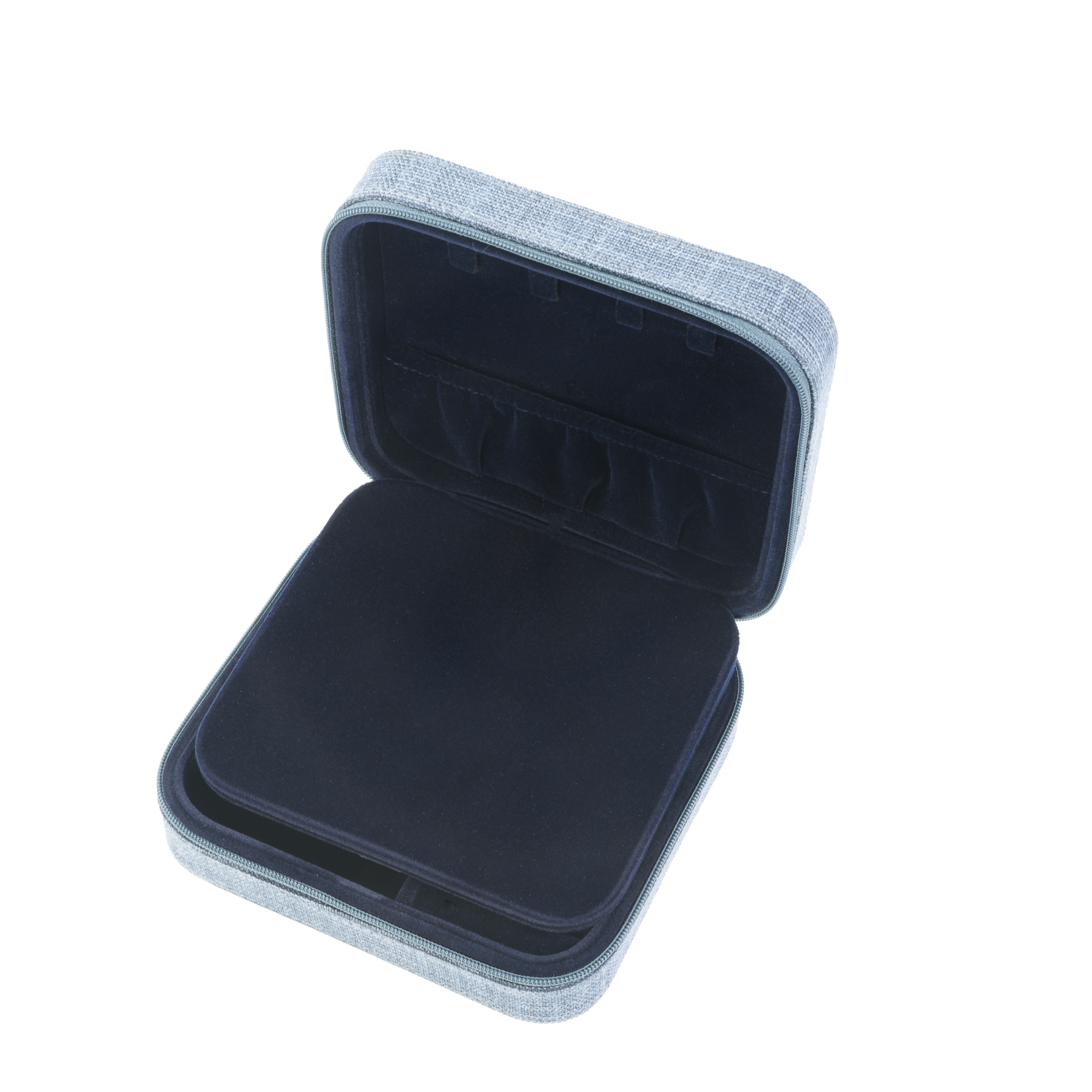 Jewlery box Belgian linen octa Midnight blue