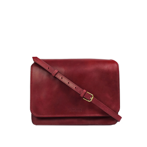 Audrey Ruby Classic Leather - Checkered Strap
