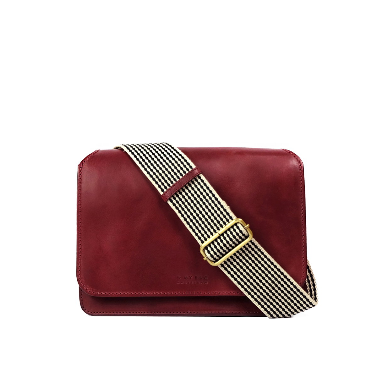 Audrey Ruby Classic Leather - Checkered Strap