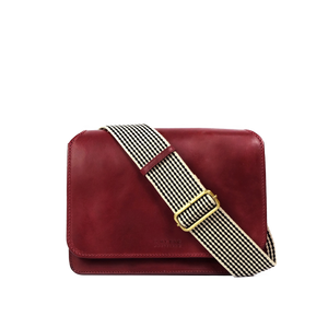 Audrey Ruby Classic Leather - Checkered Strap