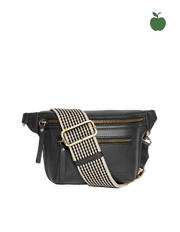 Beck's Bumbag - Black Apple Leather -vegansk