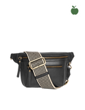 Beck's Bumbag - Black Apple Leather -vegansk
