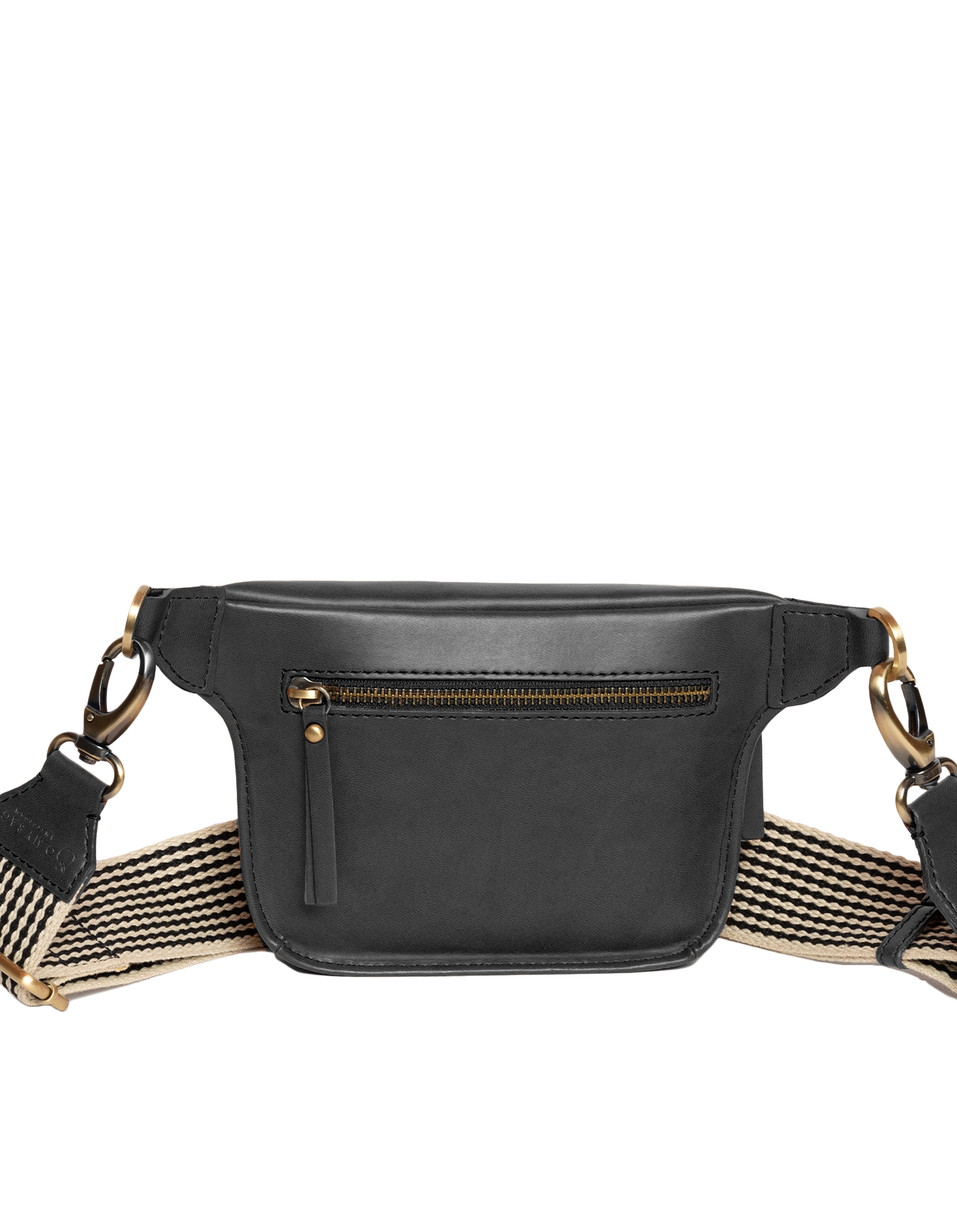 Beck's Bumbag - Black Apple Leather -vegansk