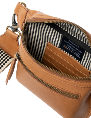 Beck's Bumbag - Cognac Apple Leather