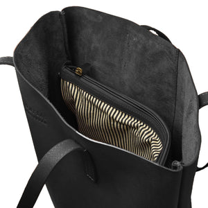 Georgia Black Soft Grain Leather