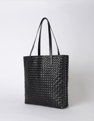 Georgia - Black Woven Classic Leather