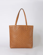 Georgia - Cognac Woven Classic Leather