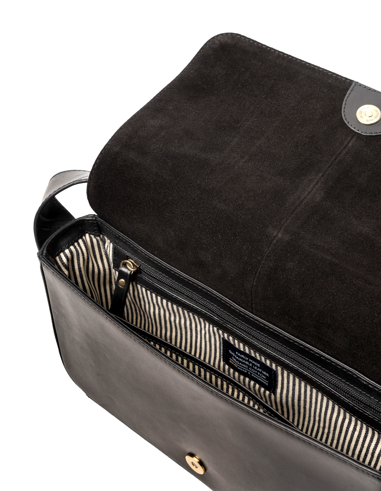 Gina Baguette Black Classic Leather