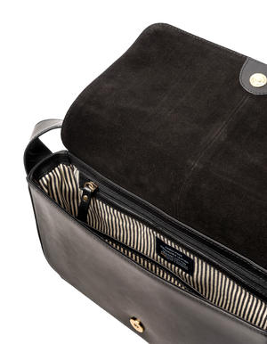 Gina Baguette Black Classic Leather