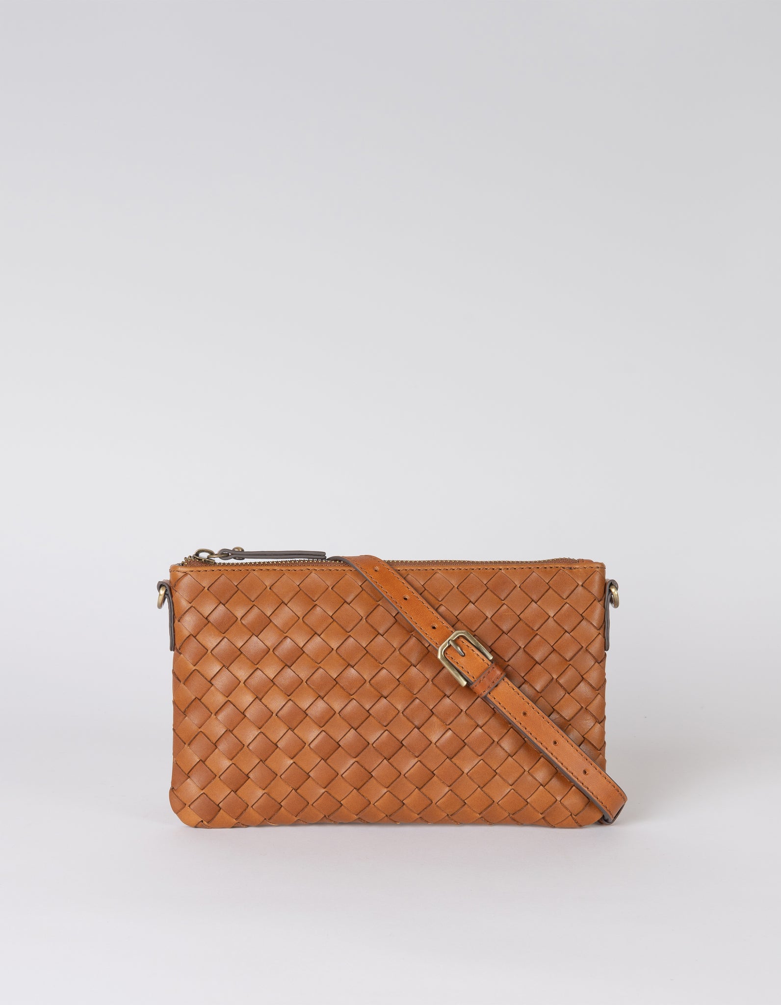 Lexi - Cognac Woven Classic Leather