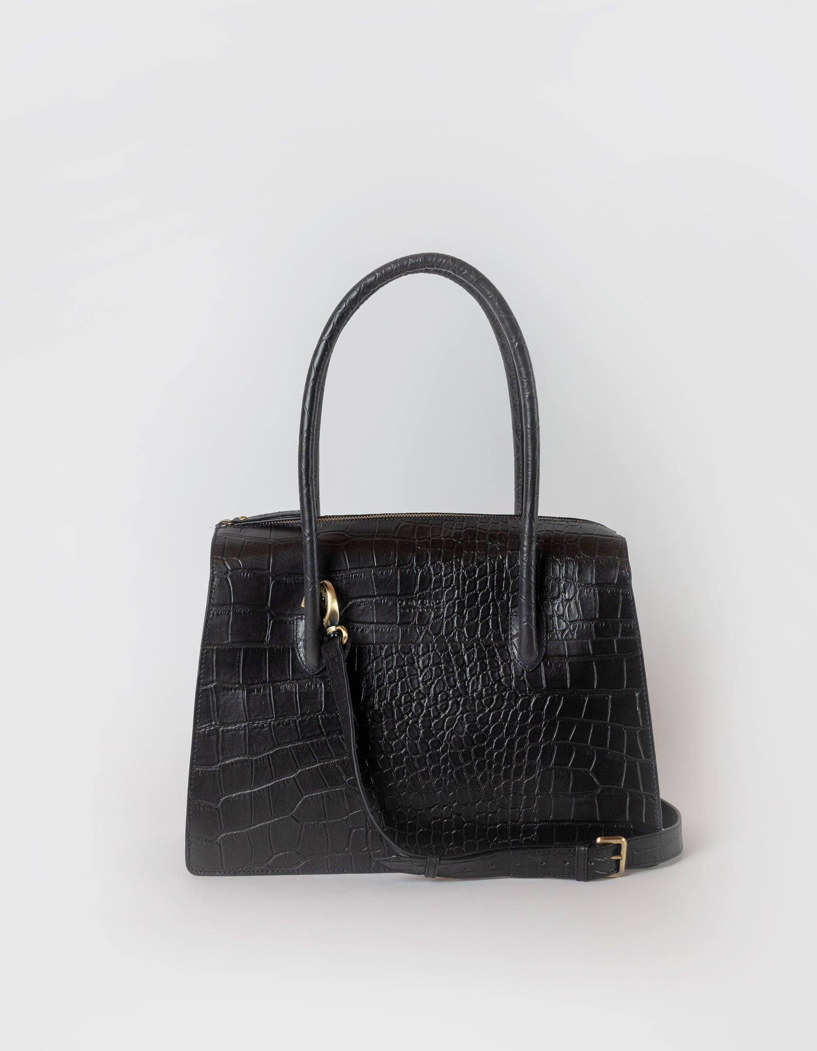 Kate Black Classic Croco Leather
