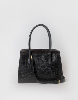 Kate Black Classic Croco Leather