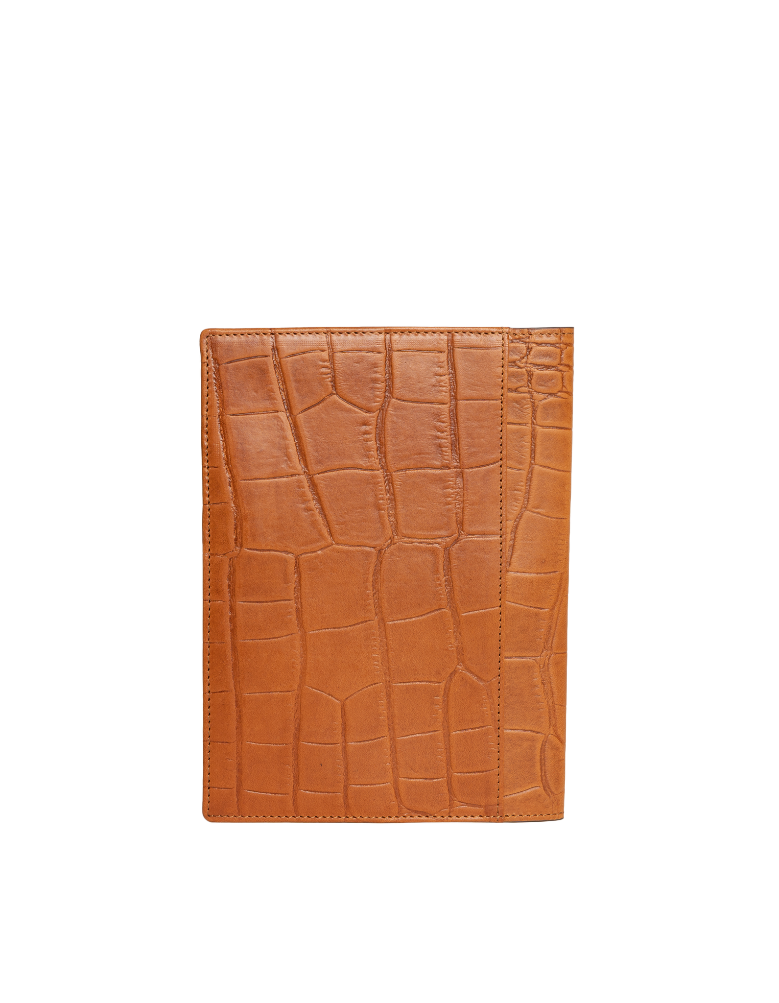 Notebook Cover Cognac Croco Classic Leather