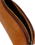 Pencil Case Small Cognac Croco Classic Leather