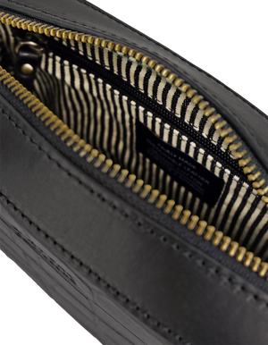Sue Black Croco Classic Leather